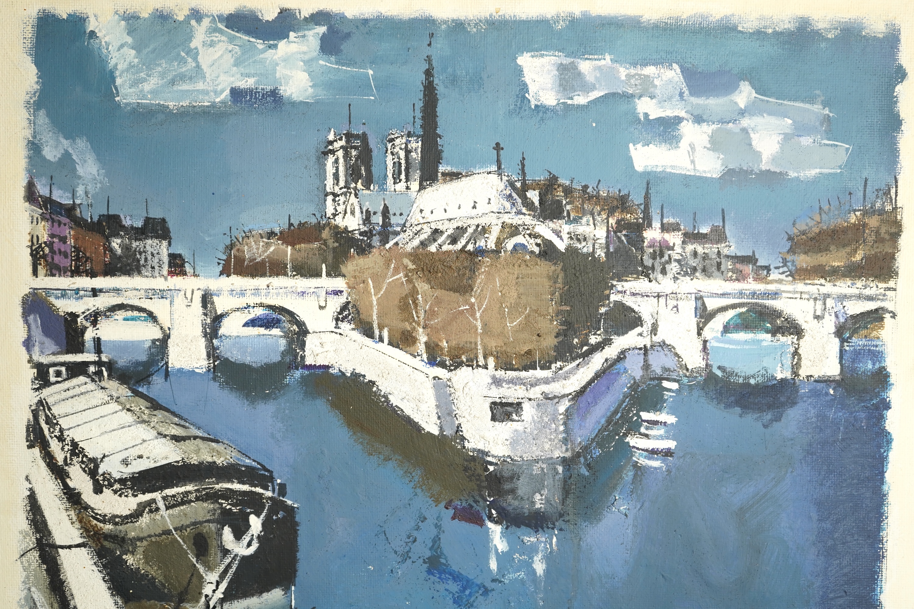 Frederick Griffin, (1906-1976), 'Notre Dame from the South Bank, Paris'